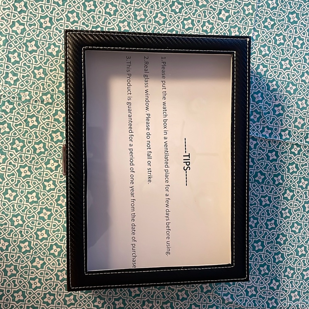 Tomcare BNIB locking watch/sunglasses case. Never used